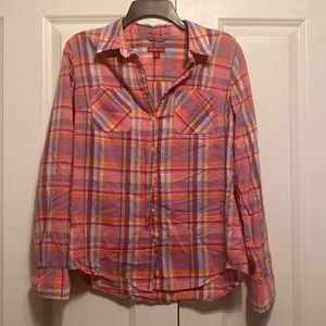 3 for $15 Bundle! Merona Women's Plaid Long Sleeve Button Down Shirt